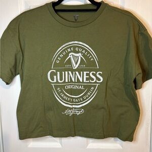 Guinness Olive T-Shirt with Black Logo